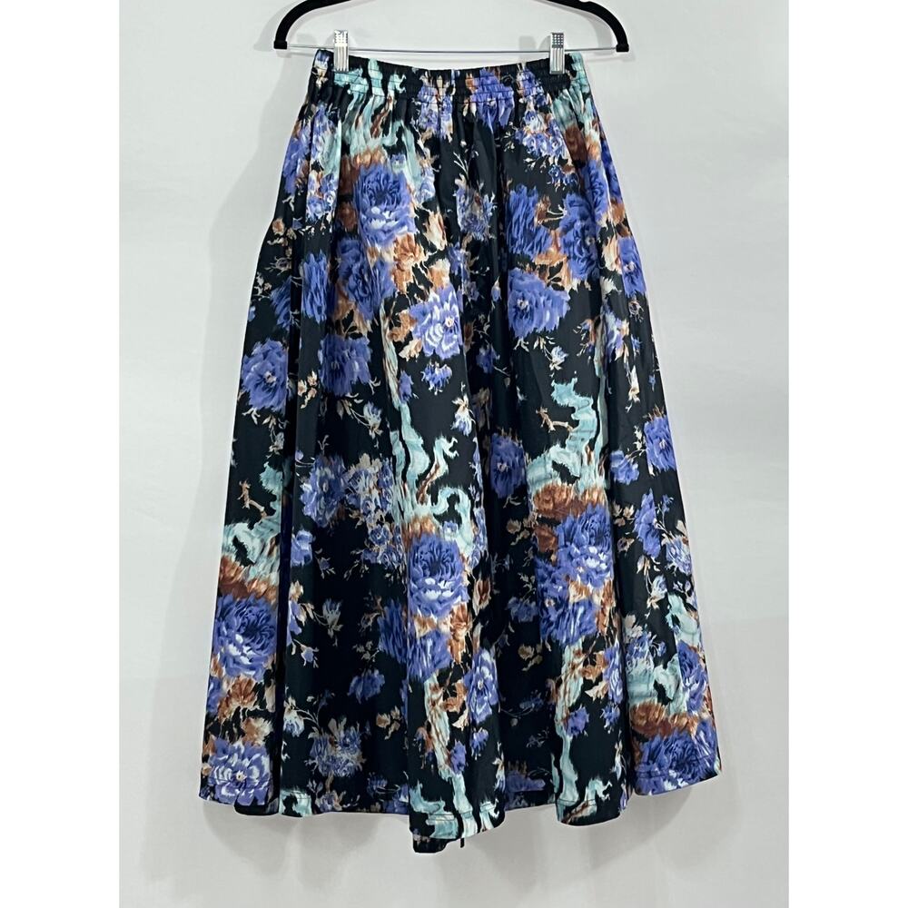 ULLA JOHNSON K-WAY Sz M Medium Floral Midi Skirt Rhea Ripstop - Picture 6 of 12